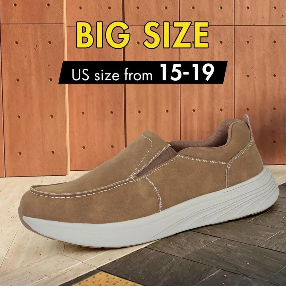 Brand New Hawkwell Men’s Plus-Size Wide-Fit Casual Slip-On Loafers